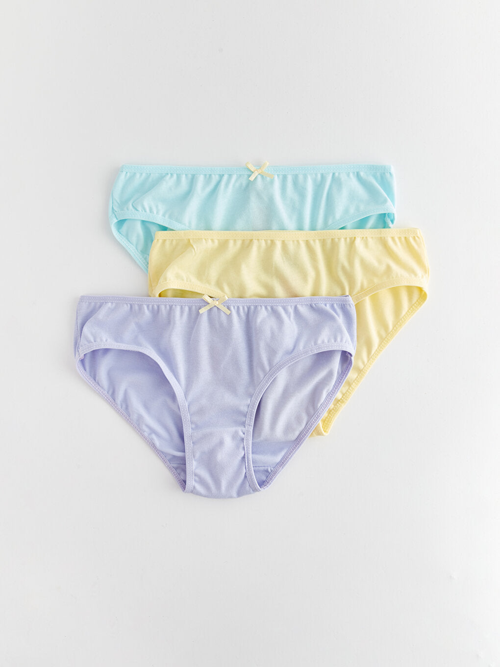 Basic Cotton Girl's Panties 3-Piece