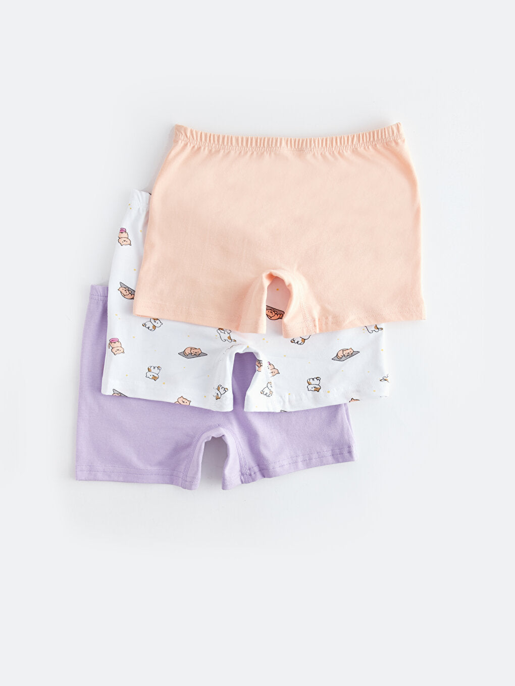 Printed Cotton Girl's Boxer Set of 3