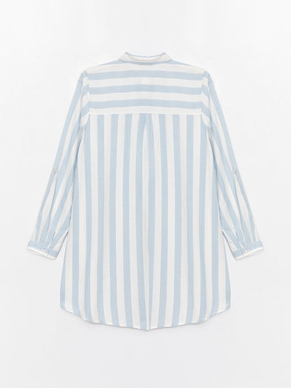 Striped Long Sleeve Women's Shirt Tunic