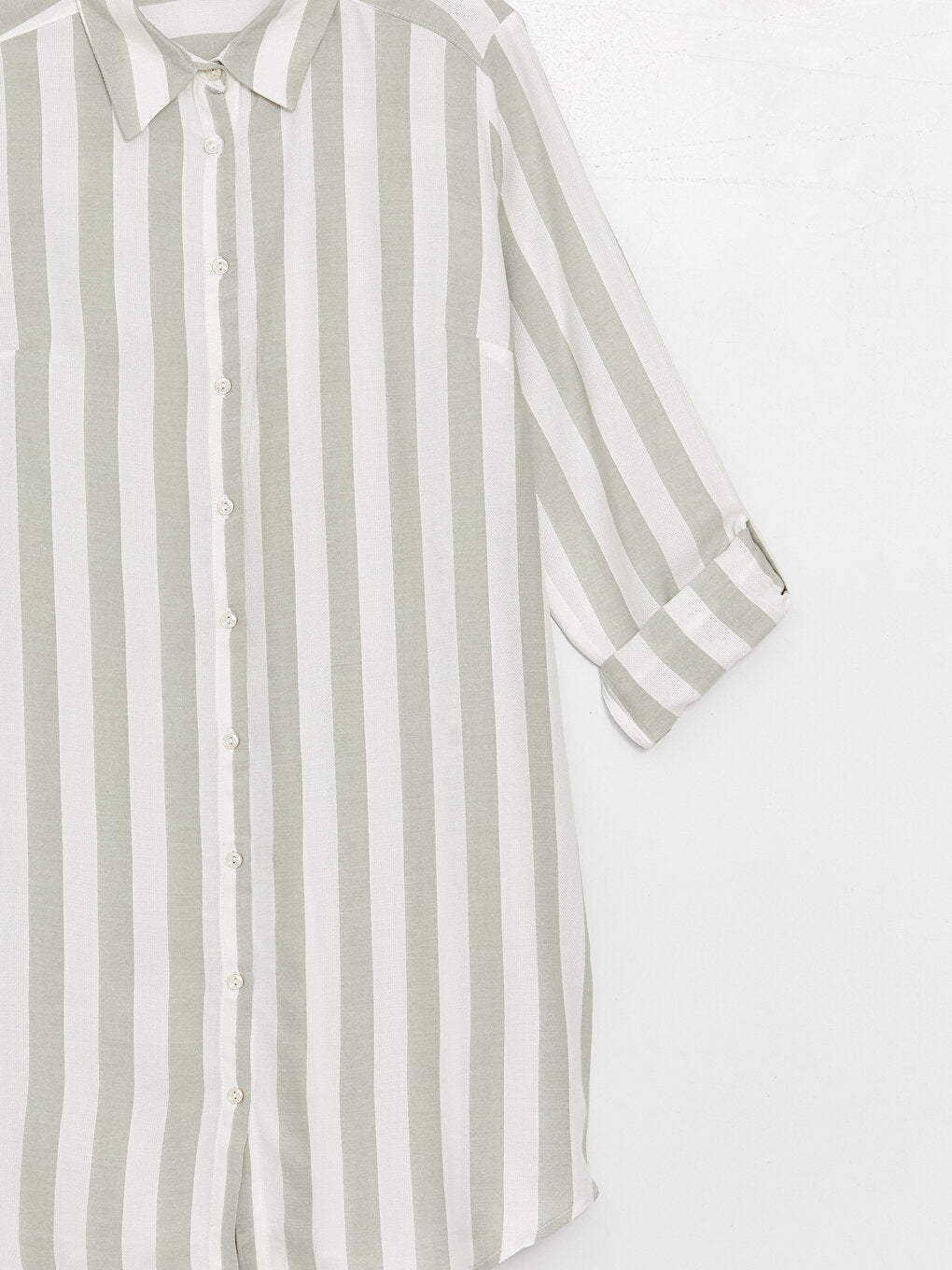 Striped Long Sleeve Women's Shirt Tunic