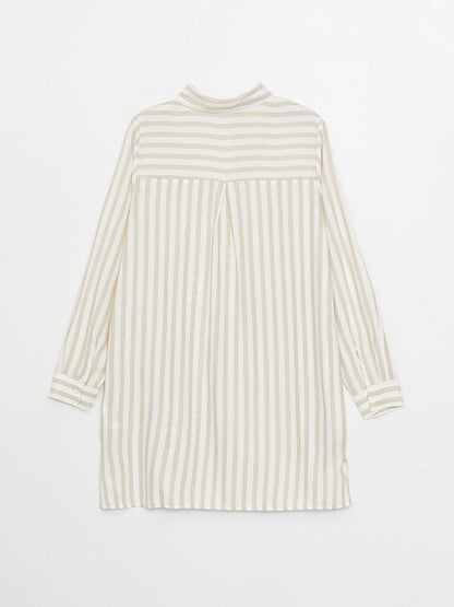 Striped Long Sleeve Women's Shirt Tunic