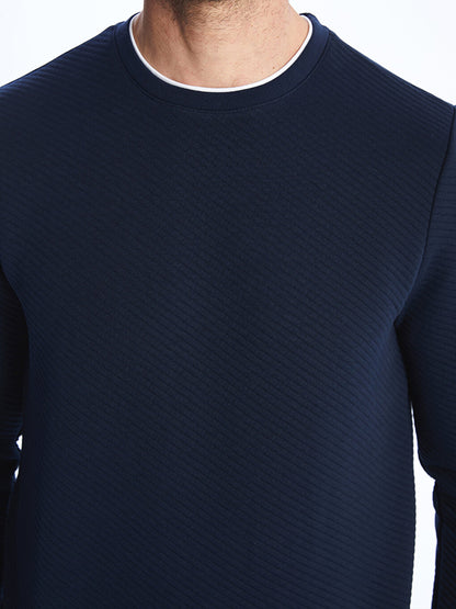 Crew Neck Long Sleeve Men's Sweatshirt