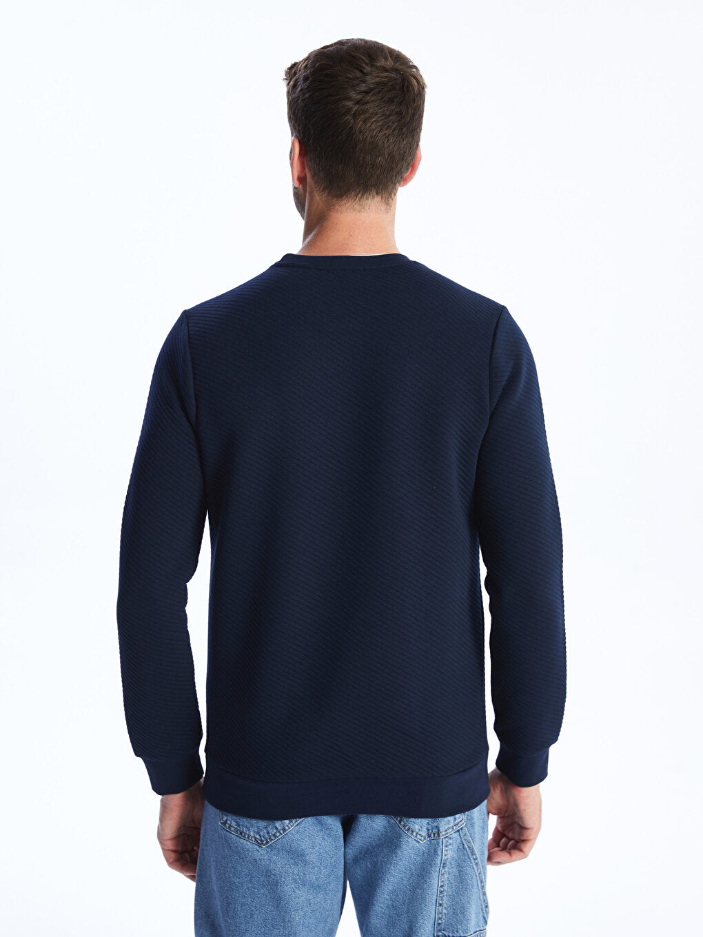 Crew Neck Long Sleeve Men's Sweatshirt