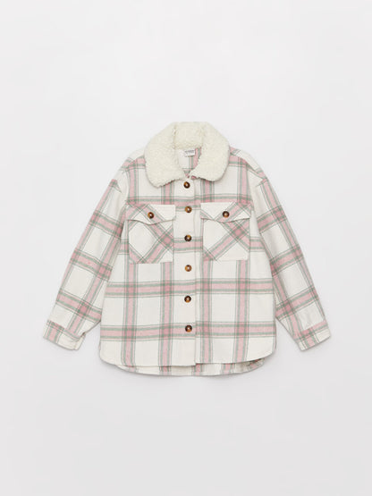 Plaid Long Sleeve Girl's Shirt Jacket