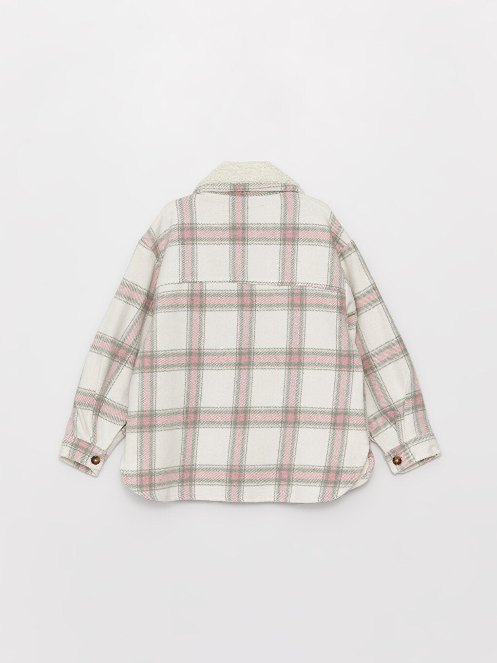 Plaid Long Sleeve Girl's Shirt Jacket