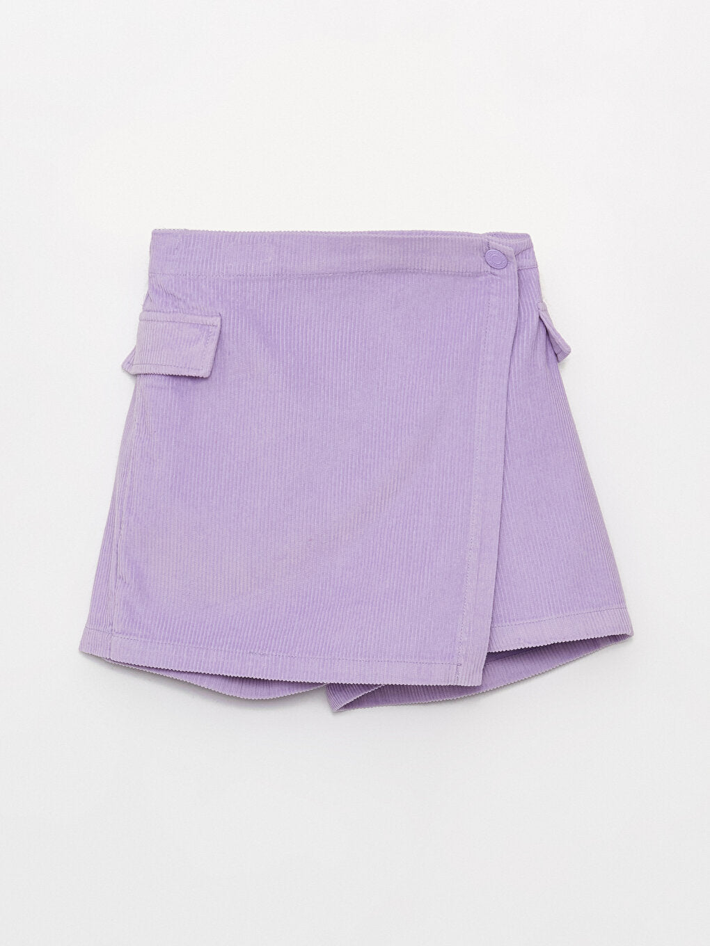 Basic Velvet Girl's Shorts Skirt with Elastic Waist