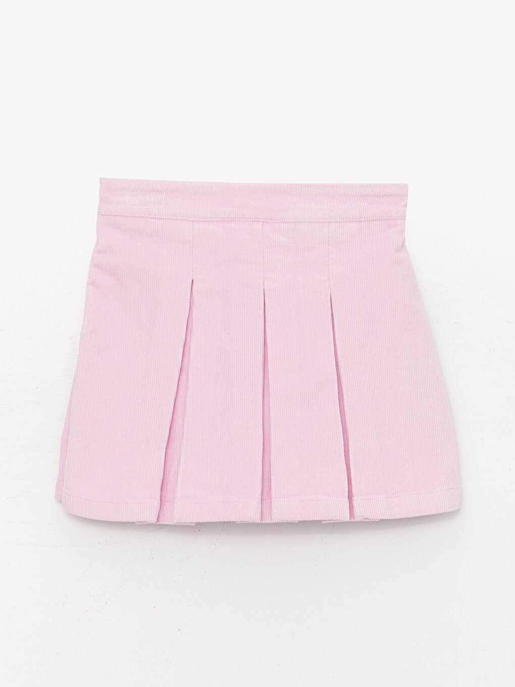 Pleated Velvet Girl's Shorts Skirt with Elastic Waist