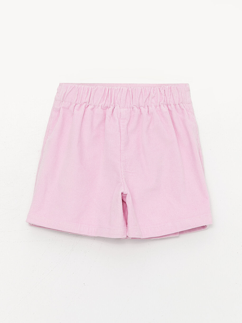 Pleated Velvet Girl's Shorts Skirt with Elastic Waist