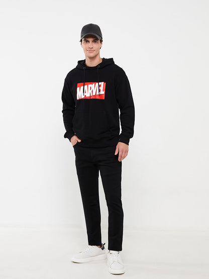 Long Sleeve Marvel Printed Men's Hoodie