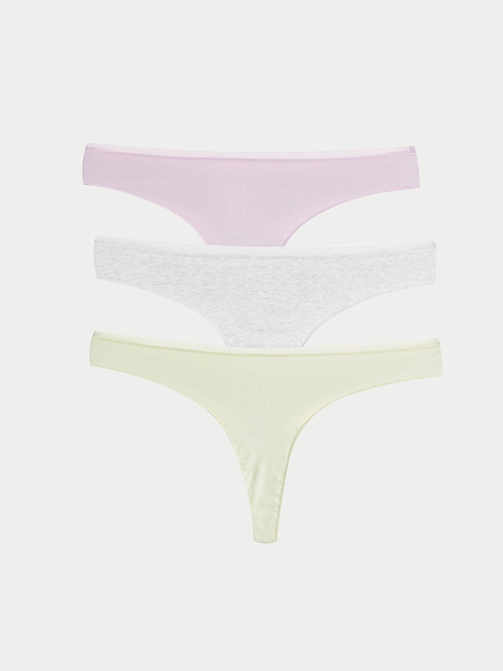 Plain Thong Panties 3 Pack