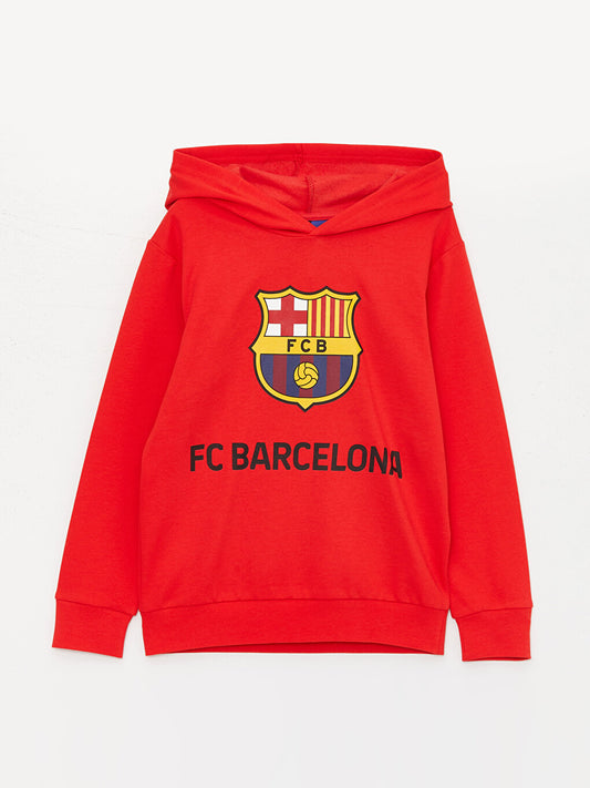 Barcelona Printed Boys Hoodie