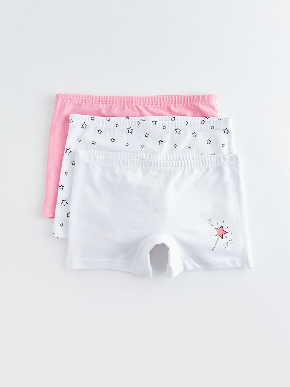 Printed Cotton Girl's Boxer Set of 3