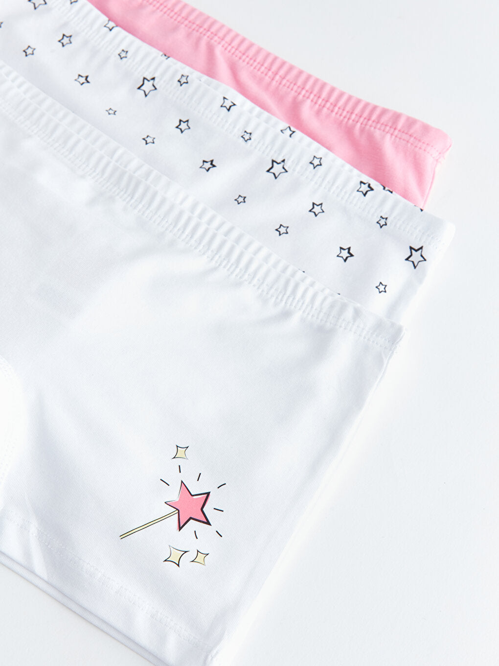 Printed Cotton Girl's Boxer Set of 3