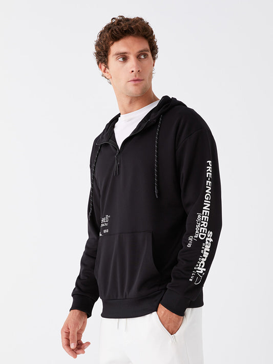 Long Sleeve Printed Men's Hoodie