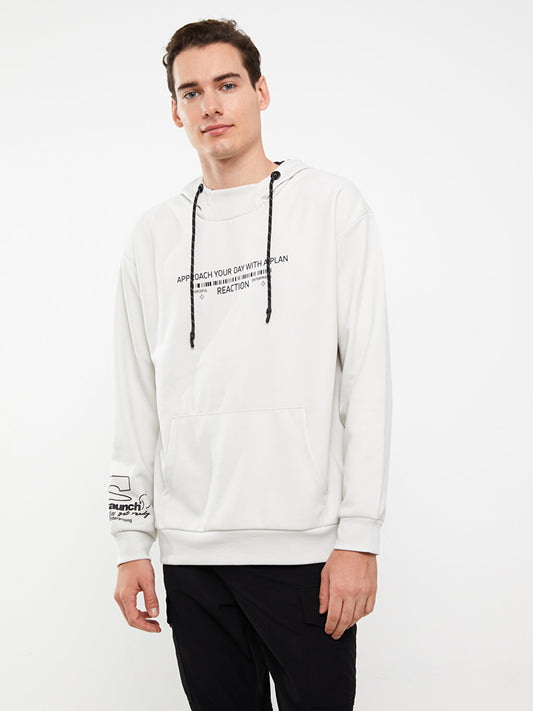 Long Sleeve Printed Men's Hoodie