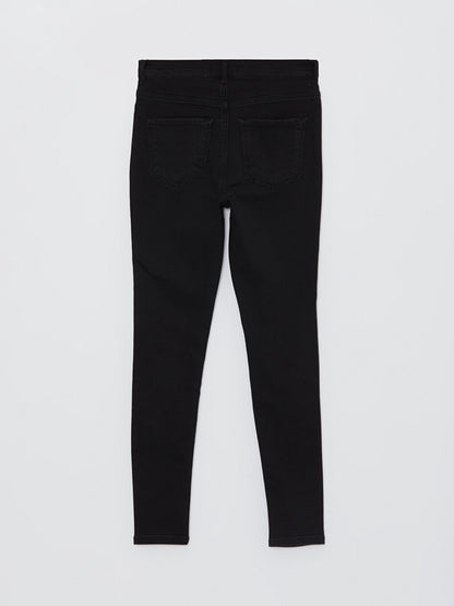 Normal Waist Super Skinny Women's Jean Trousers