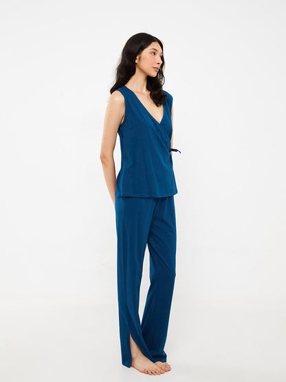 Double-Breasted Women's Pajama Set