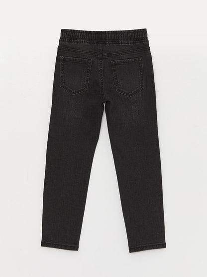 Slim Fit Boy's Jean Trousers with Elastic Waist