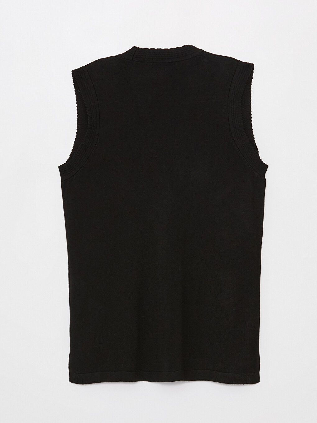 Women's V-Neck Plain Knitwear Vest