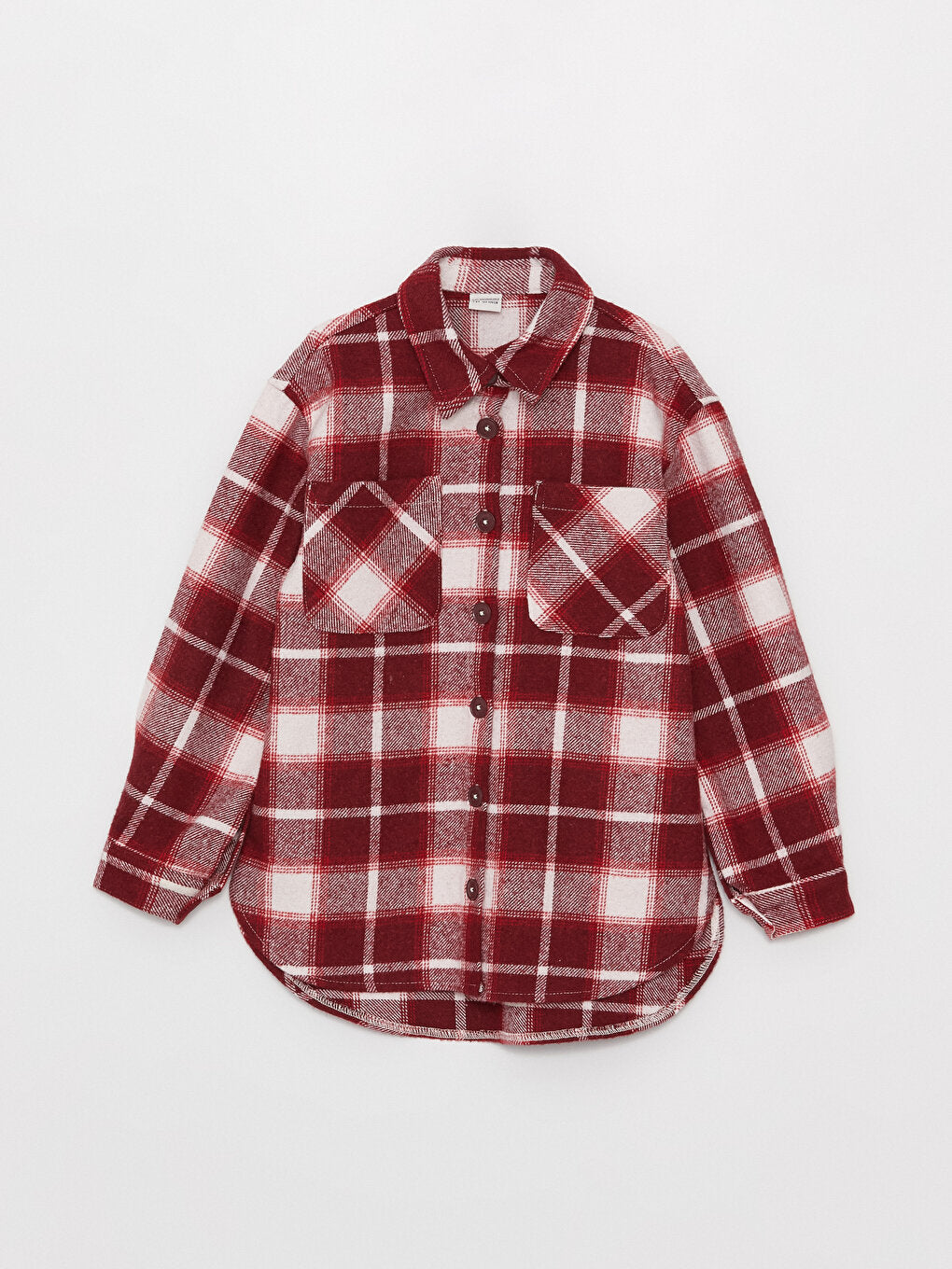 Plaid Long Sleeve Girls Shirt Jacket