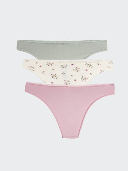 Patterned Brazilian Panties 3 Pack