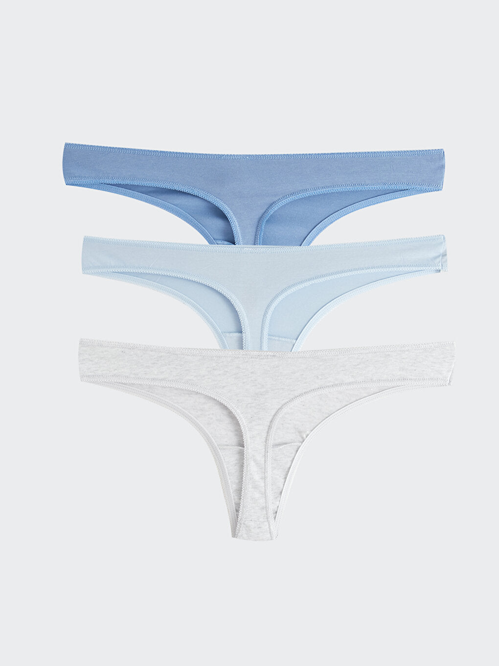 Plain Thong Panties 3 Pack