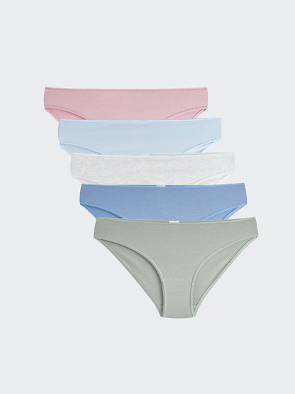 Plain Bikini Panties 5 Pack