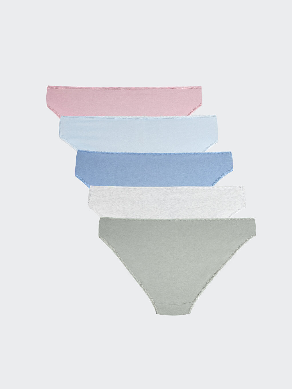 Plain Bikini Panties 5 Pack