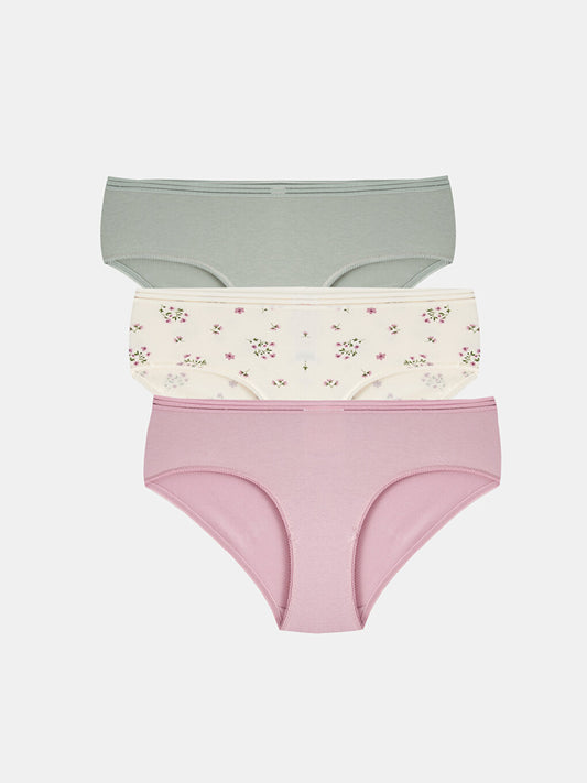 Patterned Hipster Panties 3 Pack