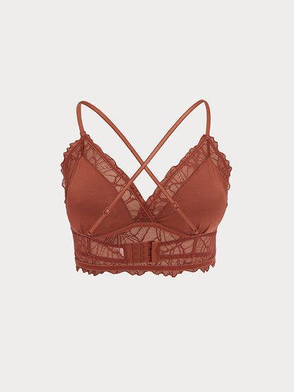 Non-wireless Padding Lace Bralette