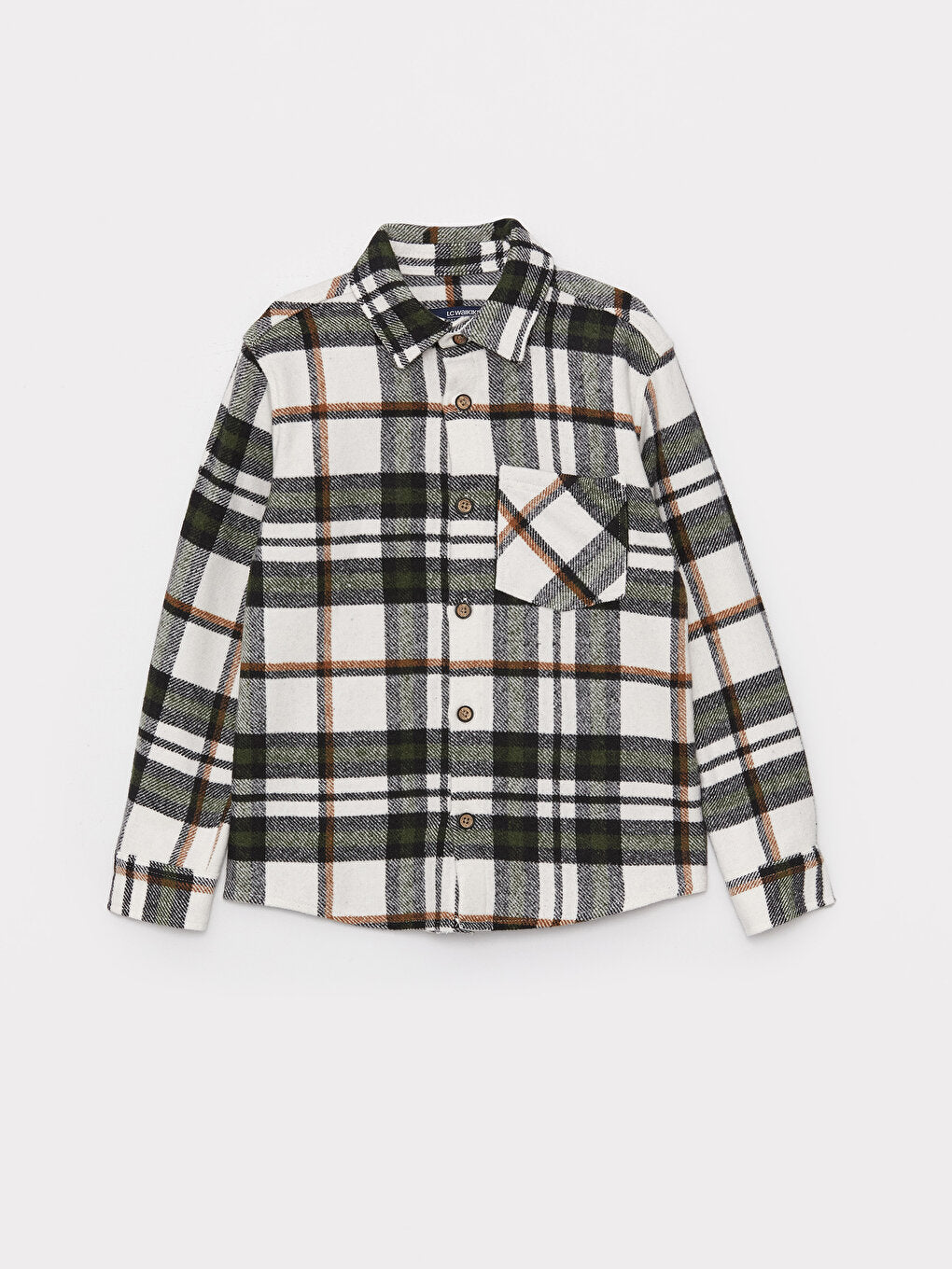 Plaid Long Sleeve Boy Shirt Jacket