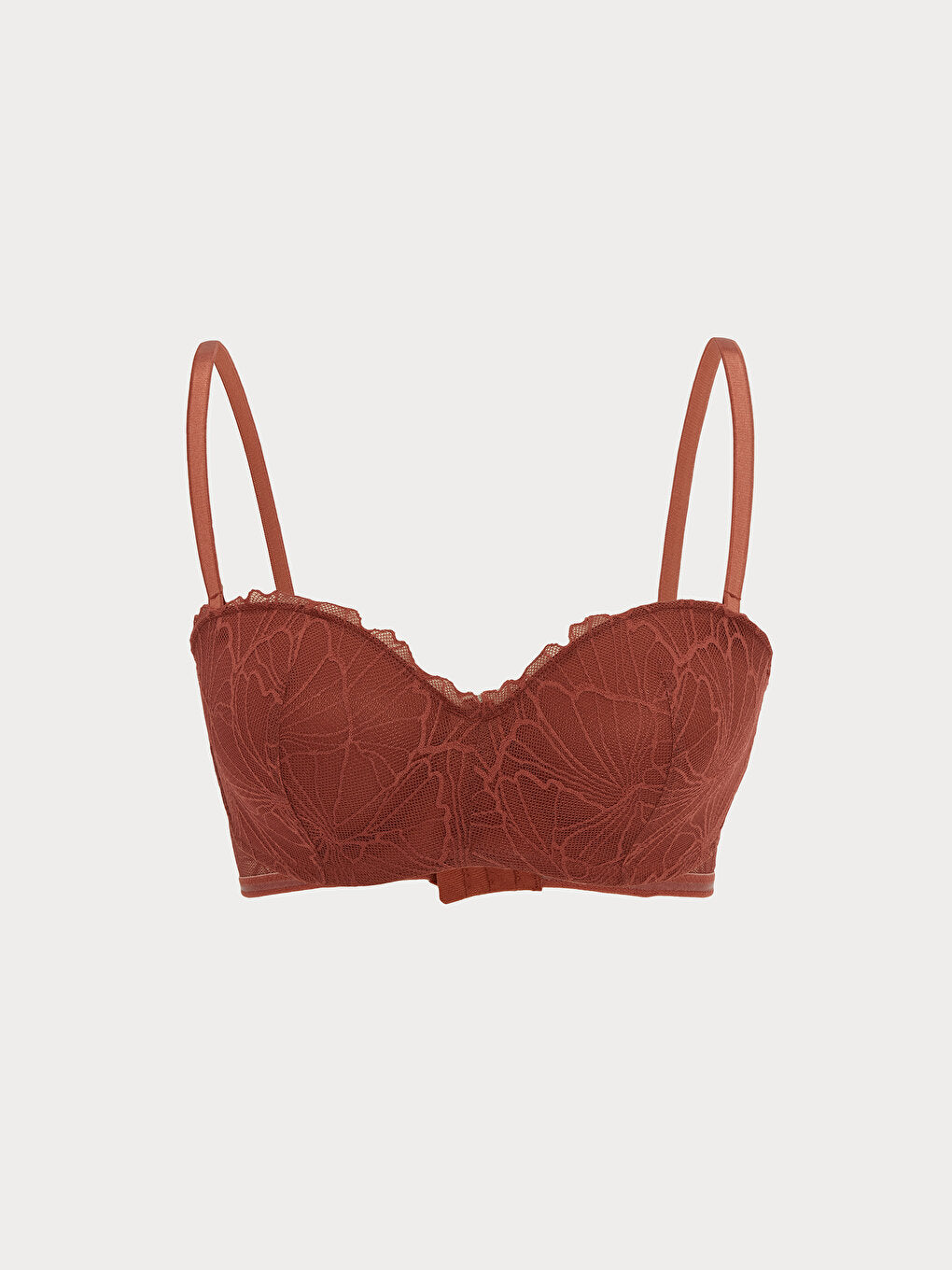 Underwire Unpadded Lace Strapless Bra