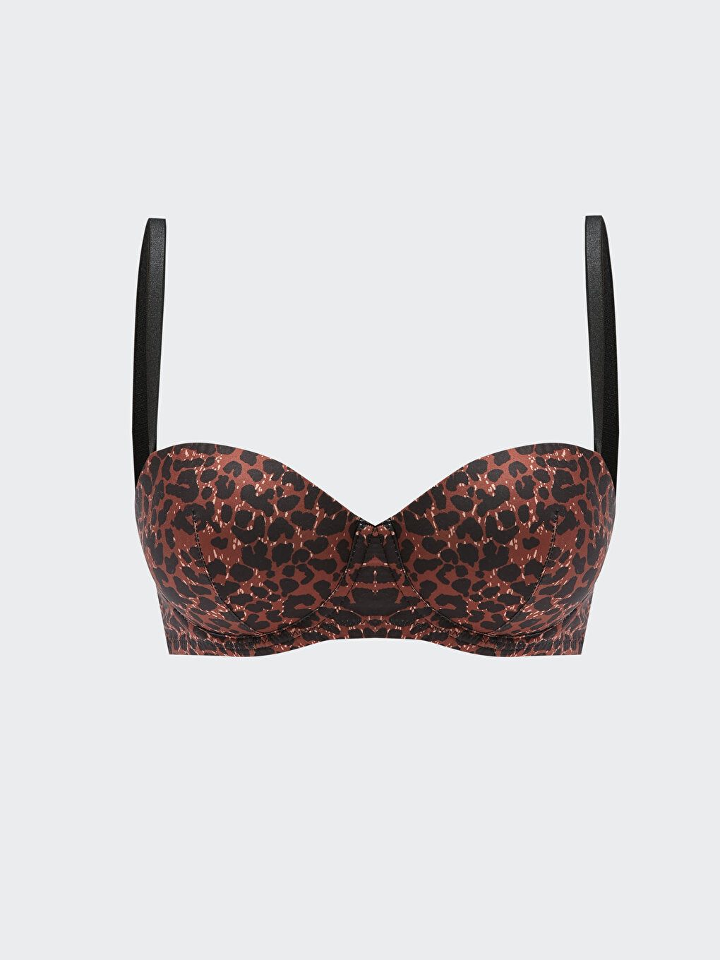 Underwire Half Padded Patterned Strapless Bra