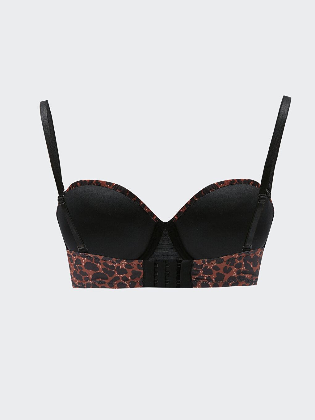 Underwire Half Padded Patterned Strapless Bra