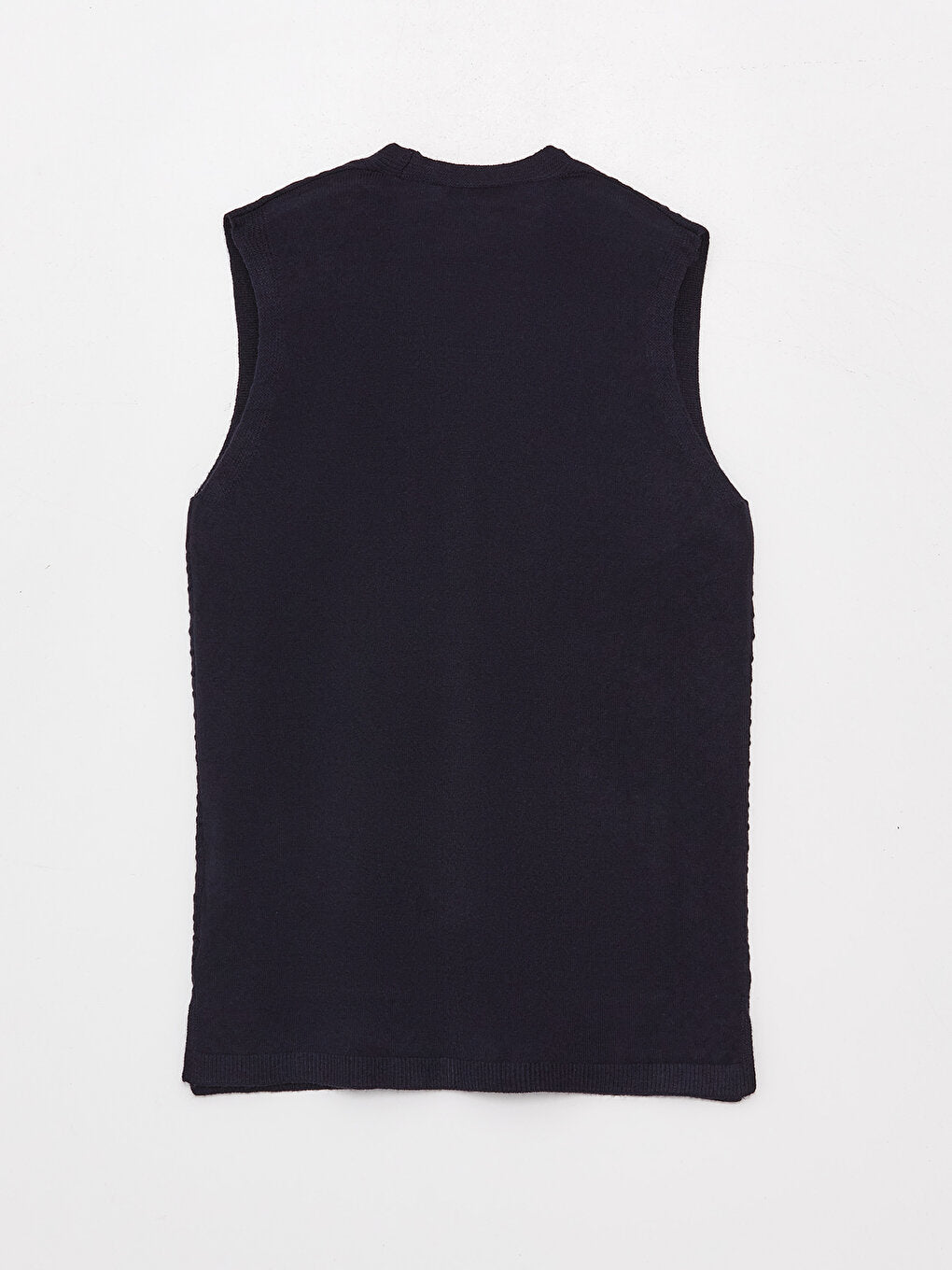 V-Neck Self-Patterned Women's Knitwear Vest