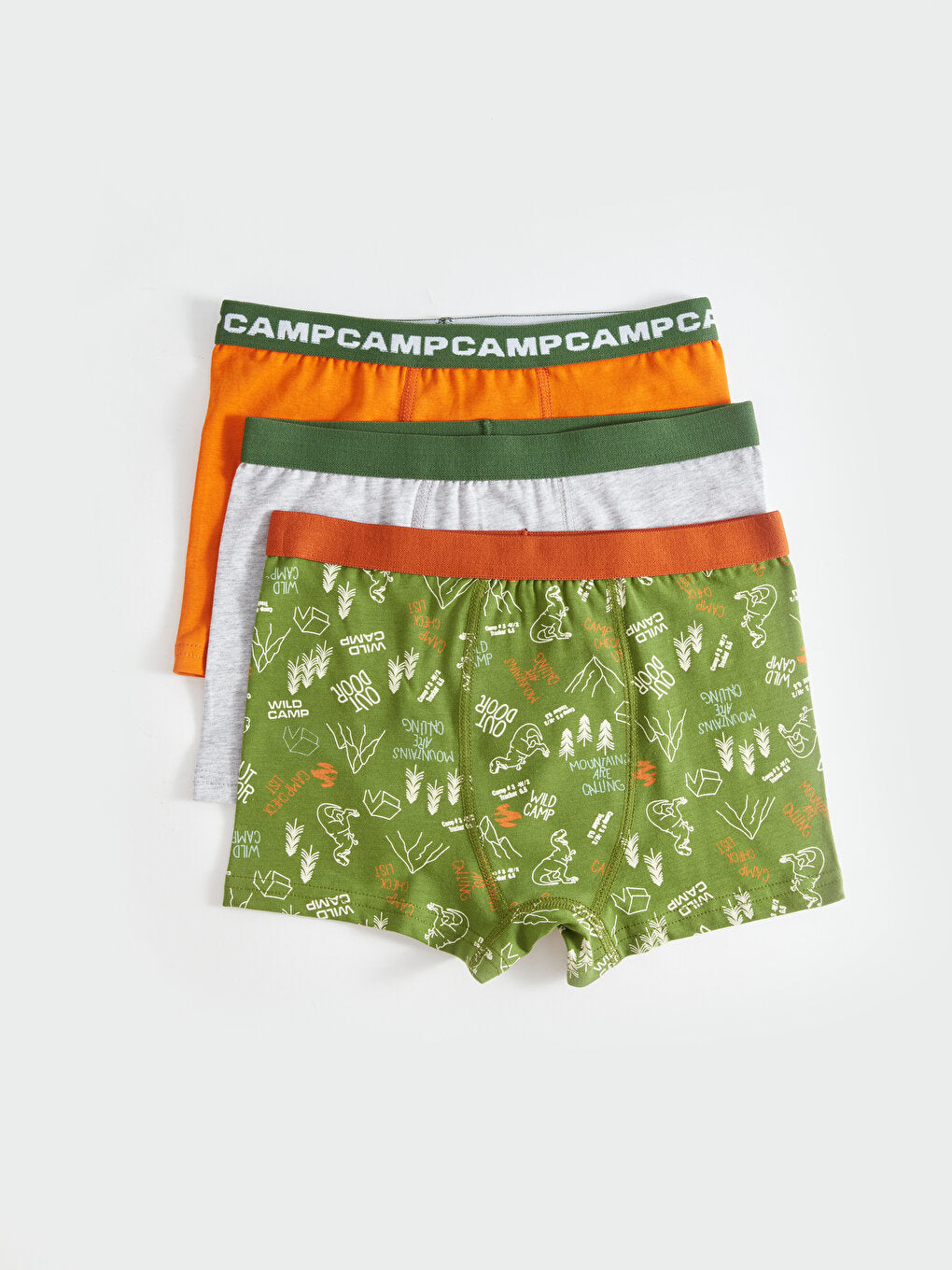 Printed Cotton Boys' Boxer 3-Piece