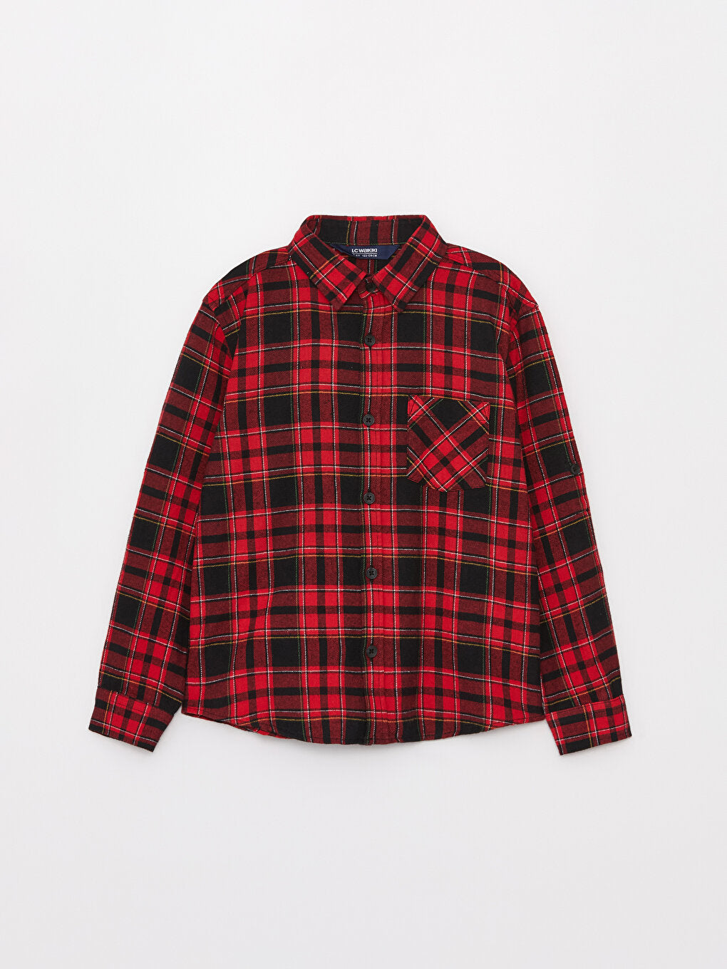 Plaid Long Sleeve Boy Shirt Jacket