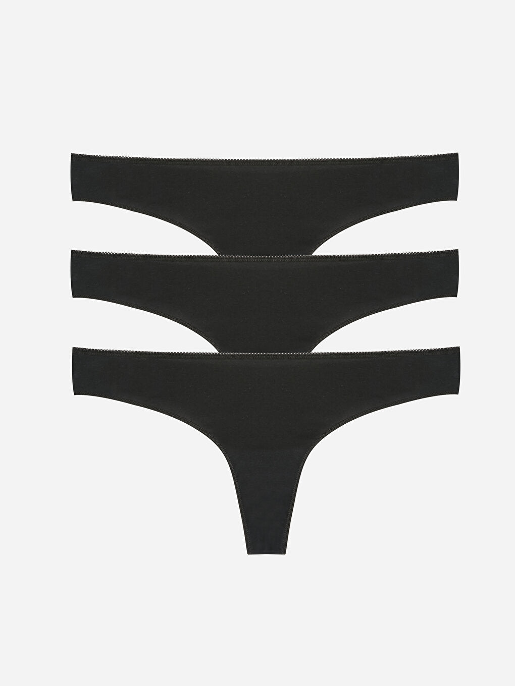 Plain Thong Panties 3 Pack