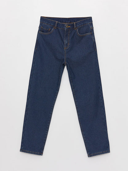 Regular Fit Fleece Lined Boy's Jean Trousers