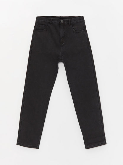 Regular Fit Fleece Lined Boy's Jean Trousers