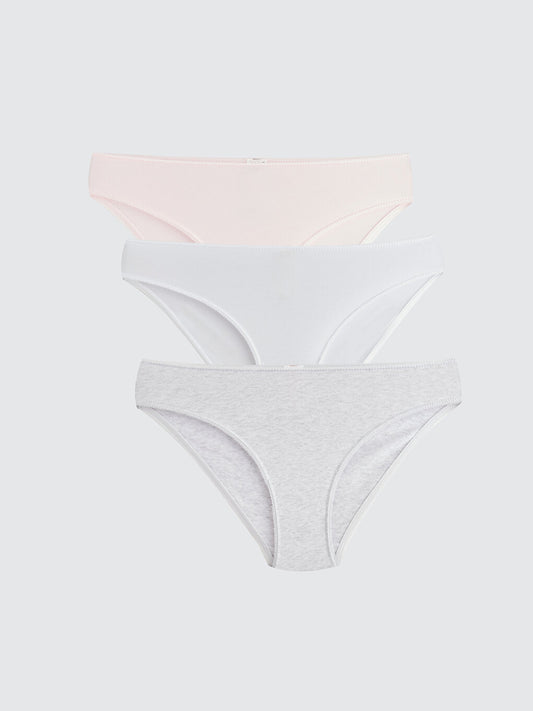 Plain Bikini Panties 3 Pack