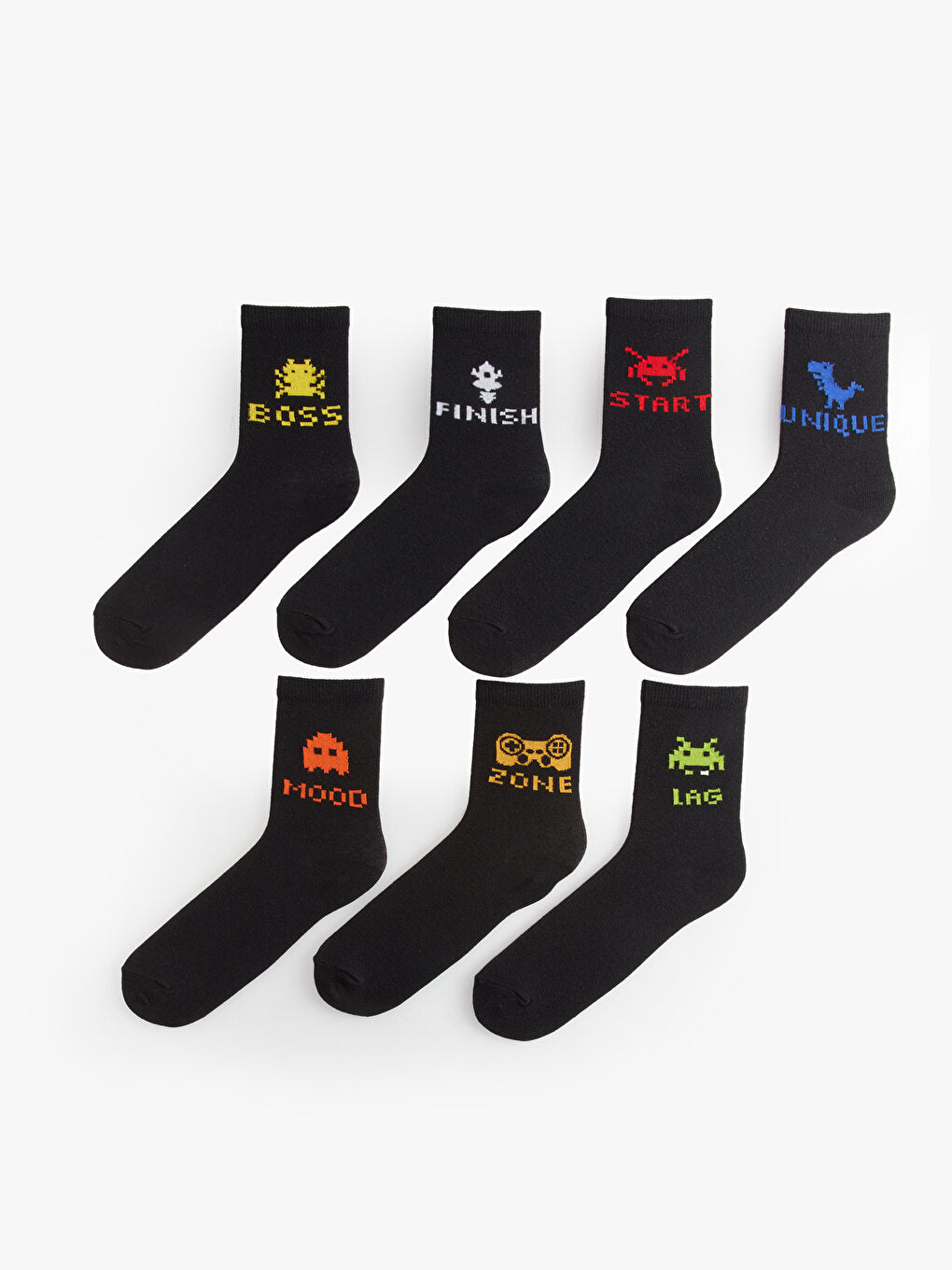 Patterned Boy Socks Pack of 7