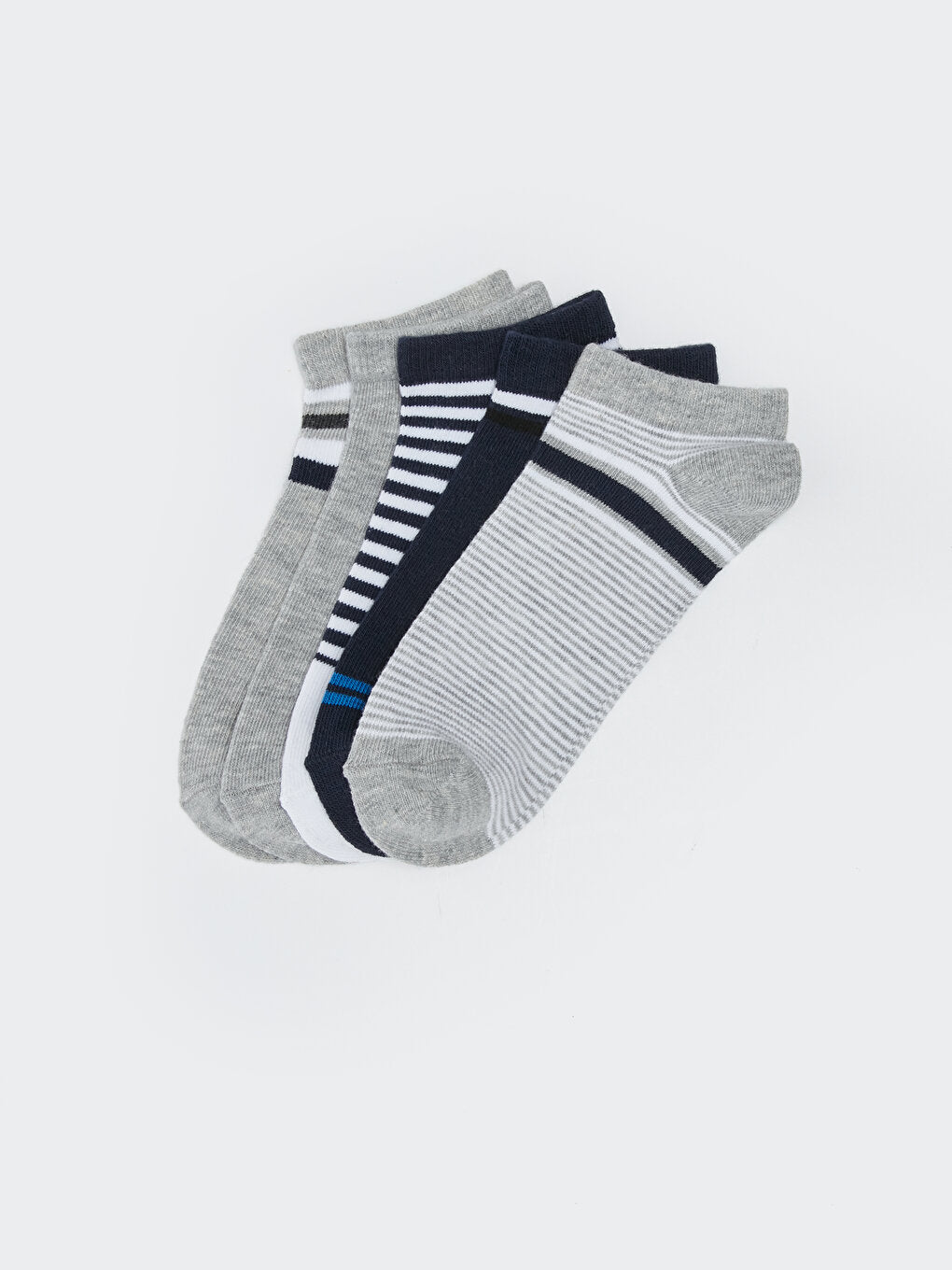 Striped Boy's Booties Socks 5-pack