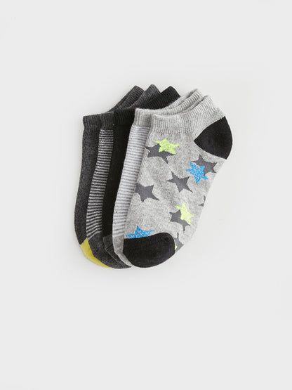 Patterned Boy's Booties Socks 5-pack