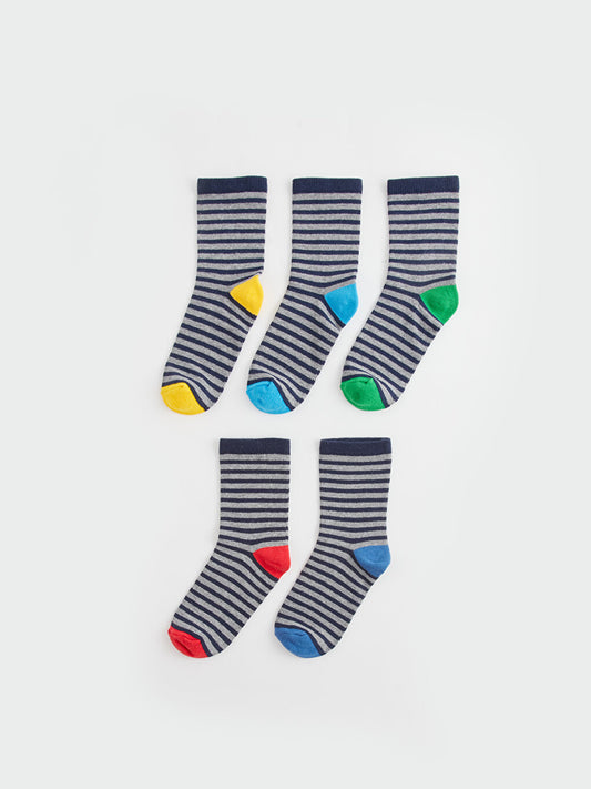 Striped Boy Socks 5-pack