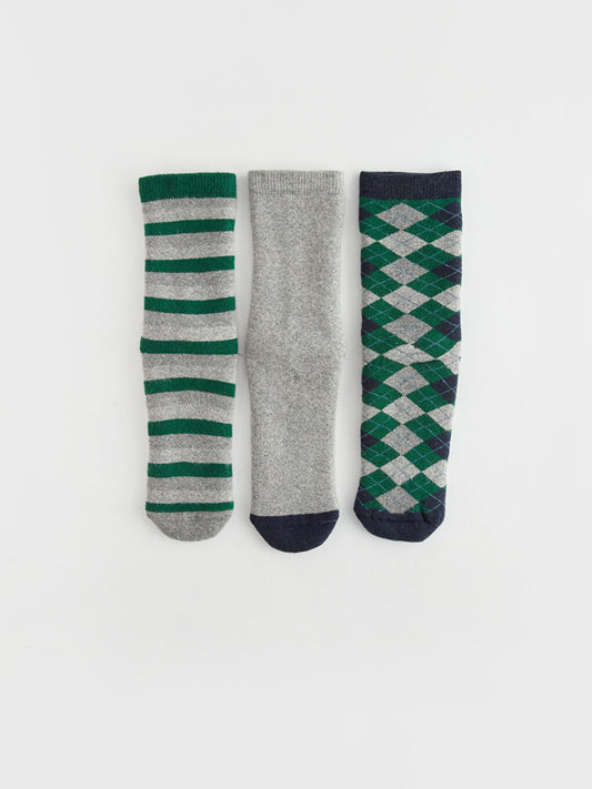 Boy's Towel Socks 3-pack