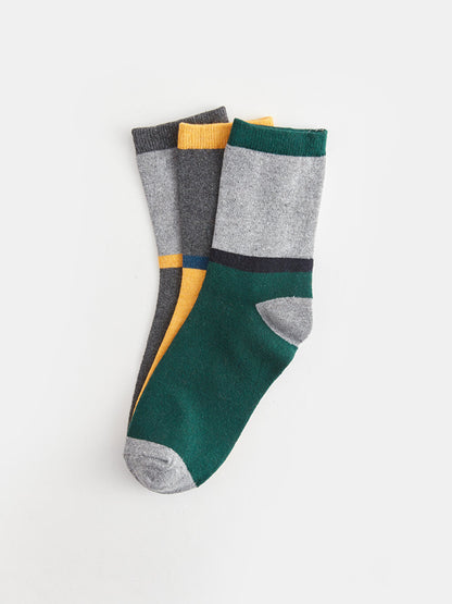 Color Blocked Boy Socks 3 Pack