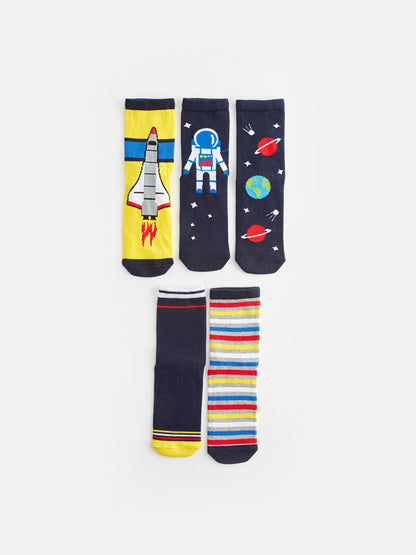 Patterned Boy Socks Pack of 5