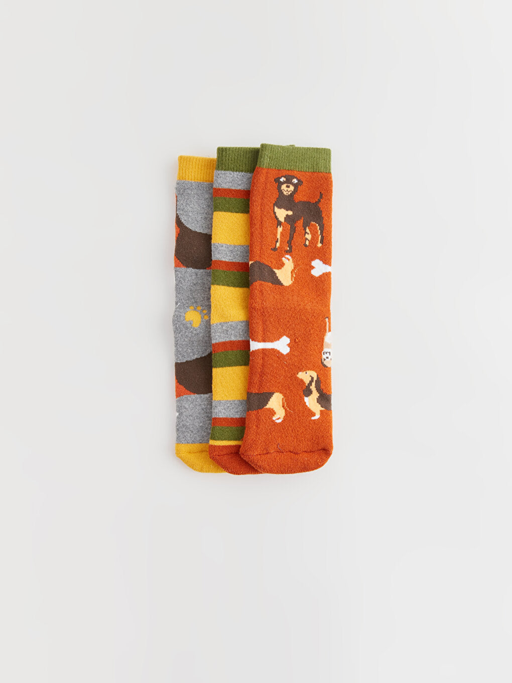 Patterned Boy's Towel Sock Socks 3-pack