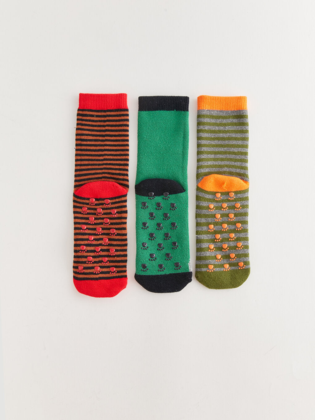 Patterned Boy's Towel Sock Socks 3-pack